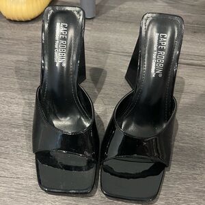 Brand new black chunky heels